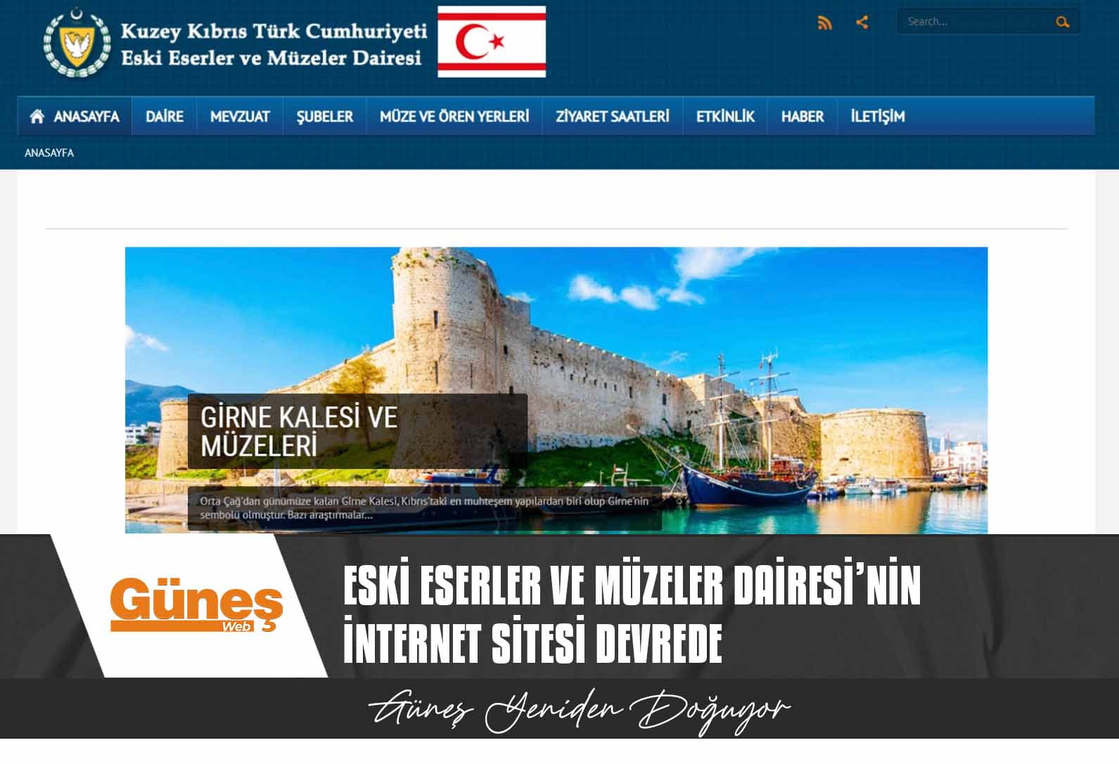 Eski Eserler ve Müzeler Dairesi’nin internet sitesi devrede