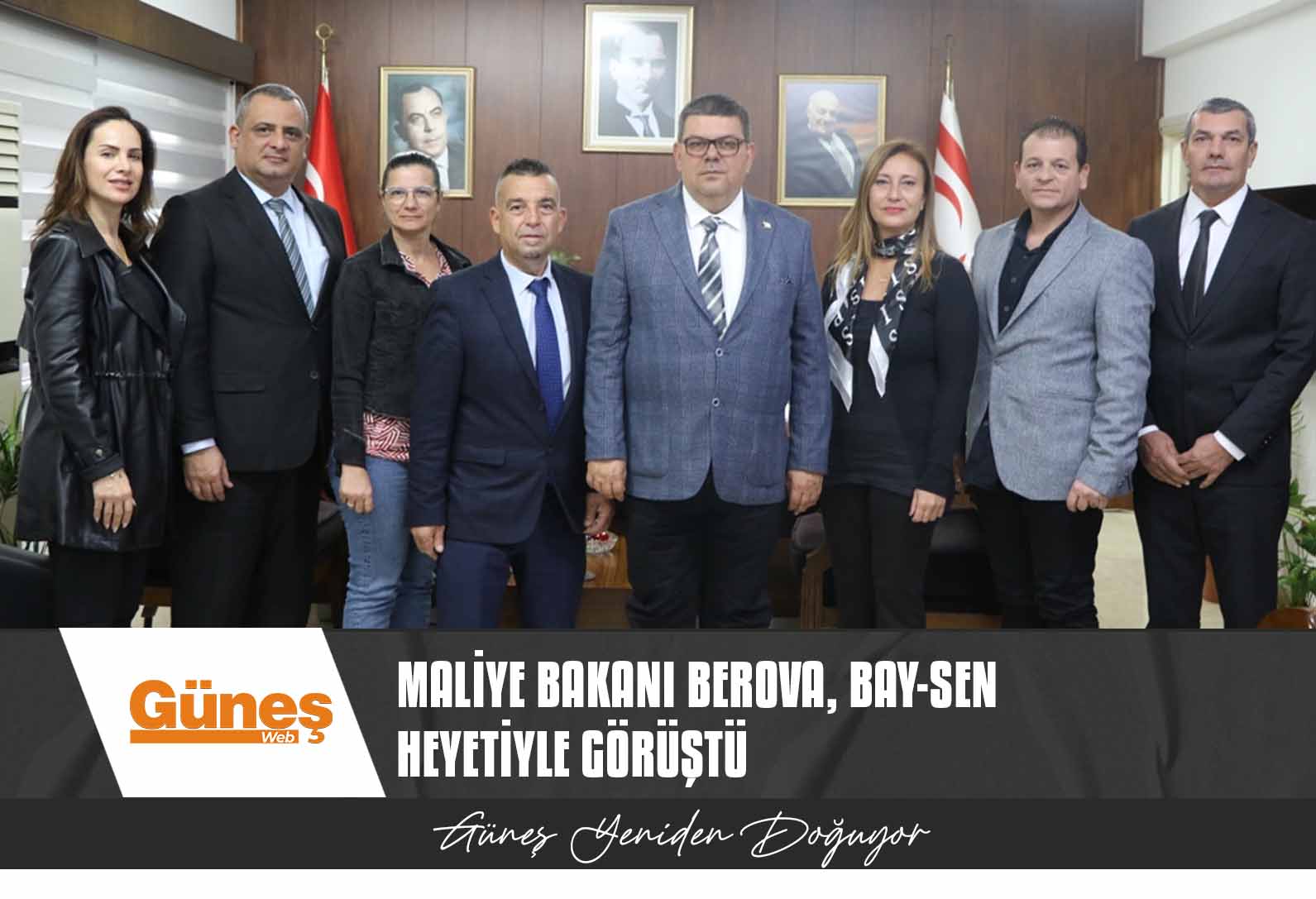 Maliye Bakanı Berova, Bay-Sen heyetiyle görüştü