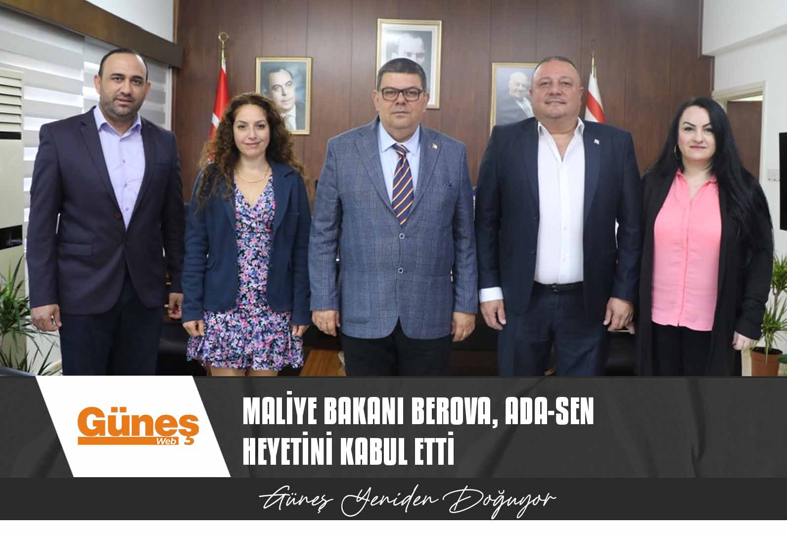 Maliye Bakanı Berova, Ada-Sen heyetini kabul etti