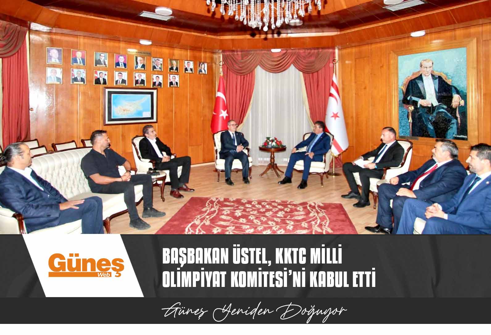 Başbakan Üstel, KKTC Milli Olimpiyat Komitesi’ni kabul etti