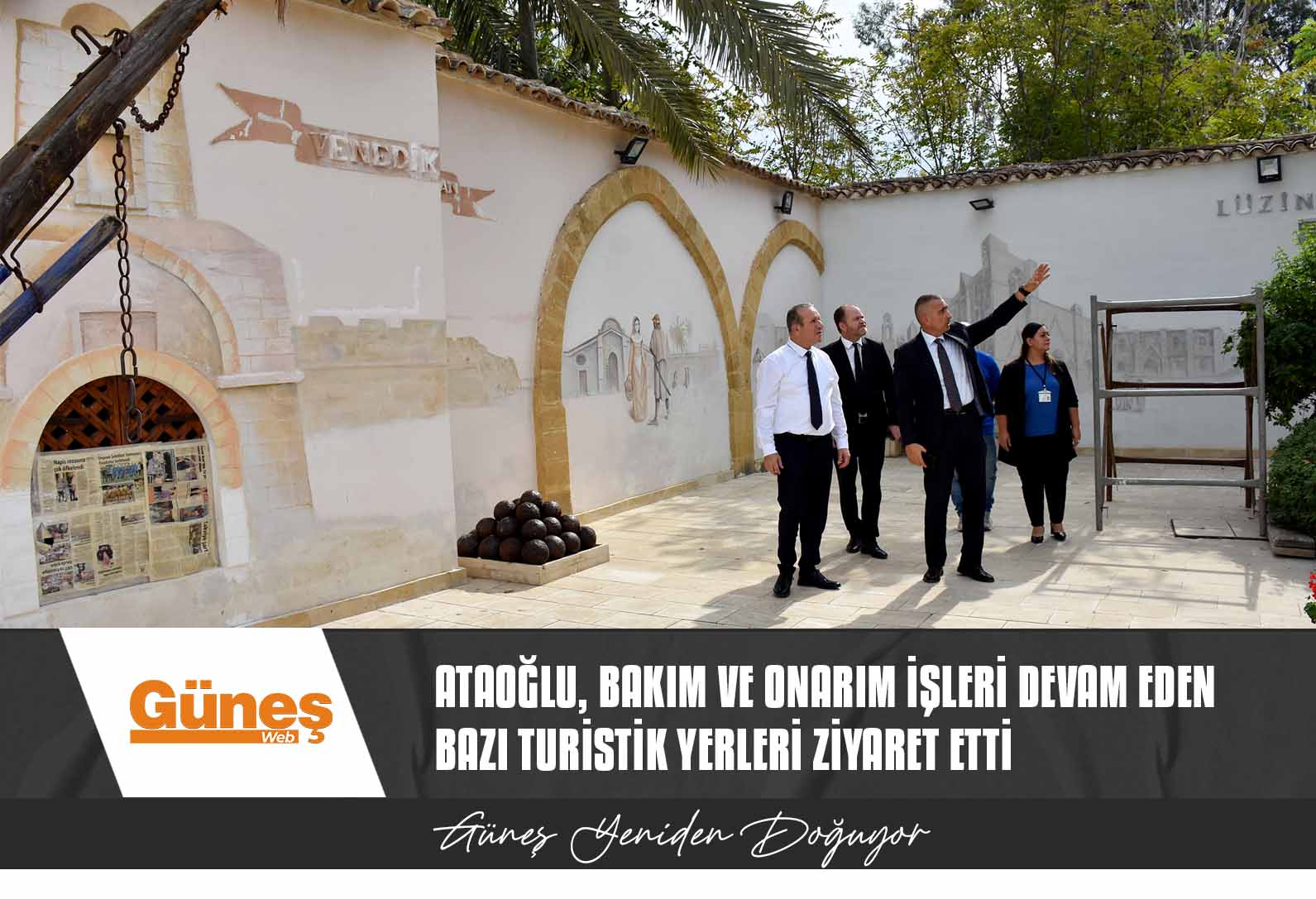 Ataoğlu, bakım ve onarım işleri devam eden bazı turistik yerleri ziyaret etti