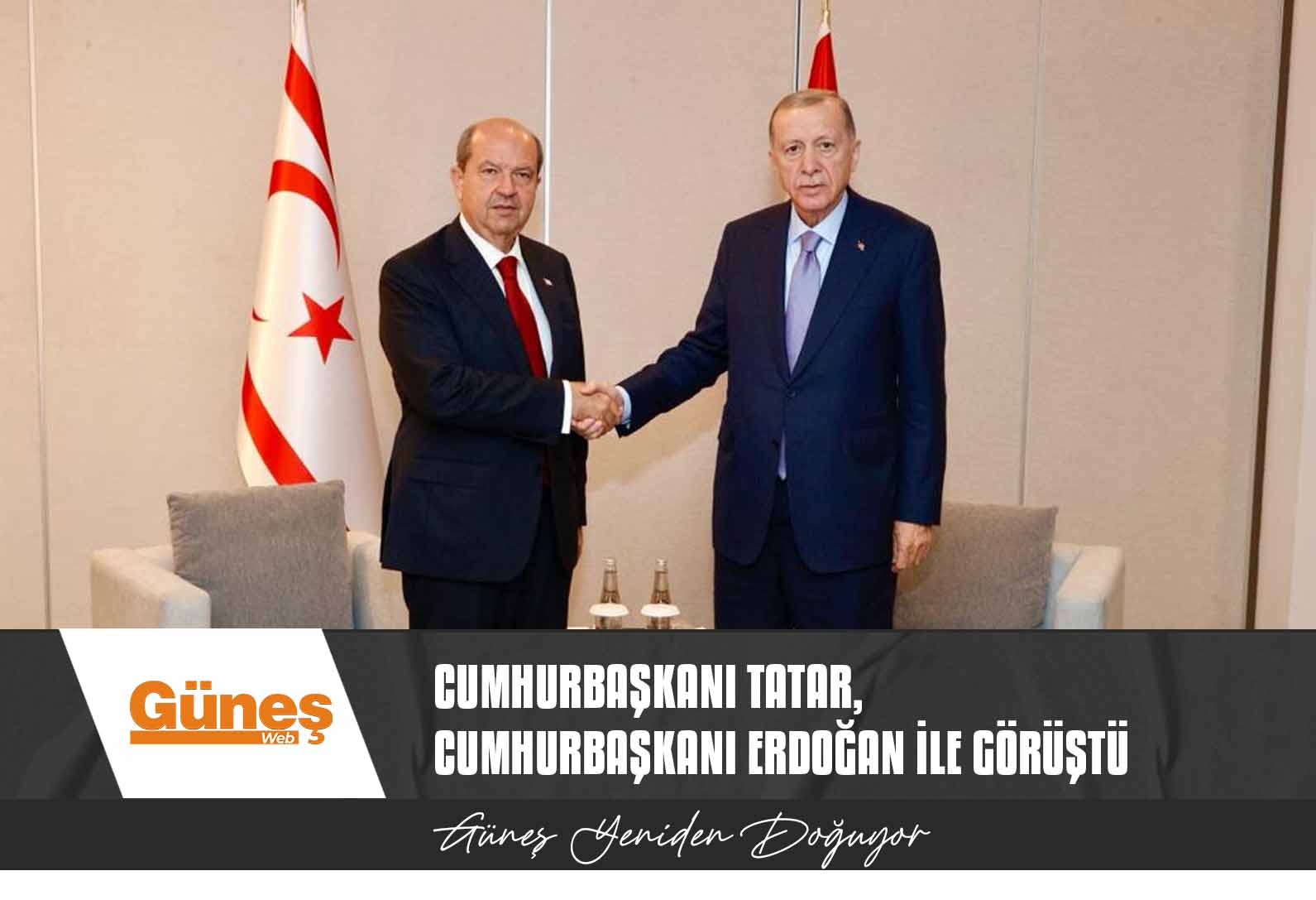 Cumhurbaşkanı Tatar, Cumhurbaşkanı Erdoğan ile görüştü