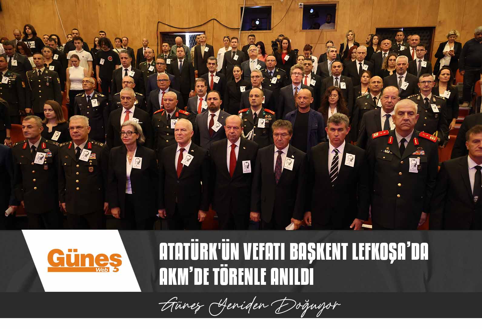 Atatürk vefatının 85’inci yıl dönümünde başkent Lefkoşa’da AKM’de törenle anıldı