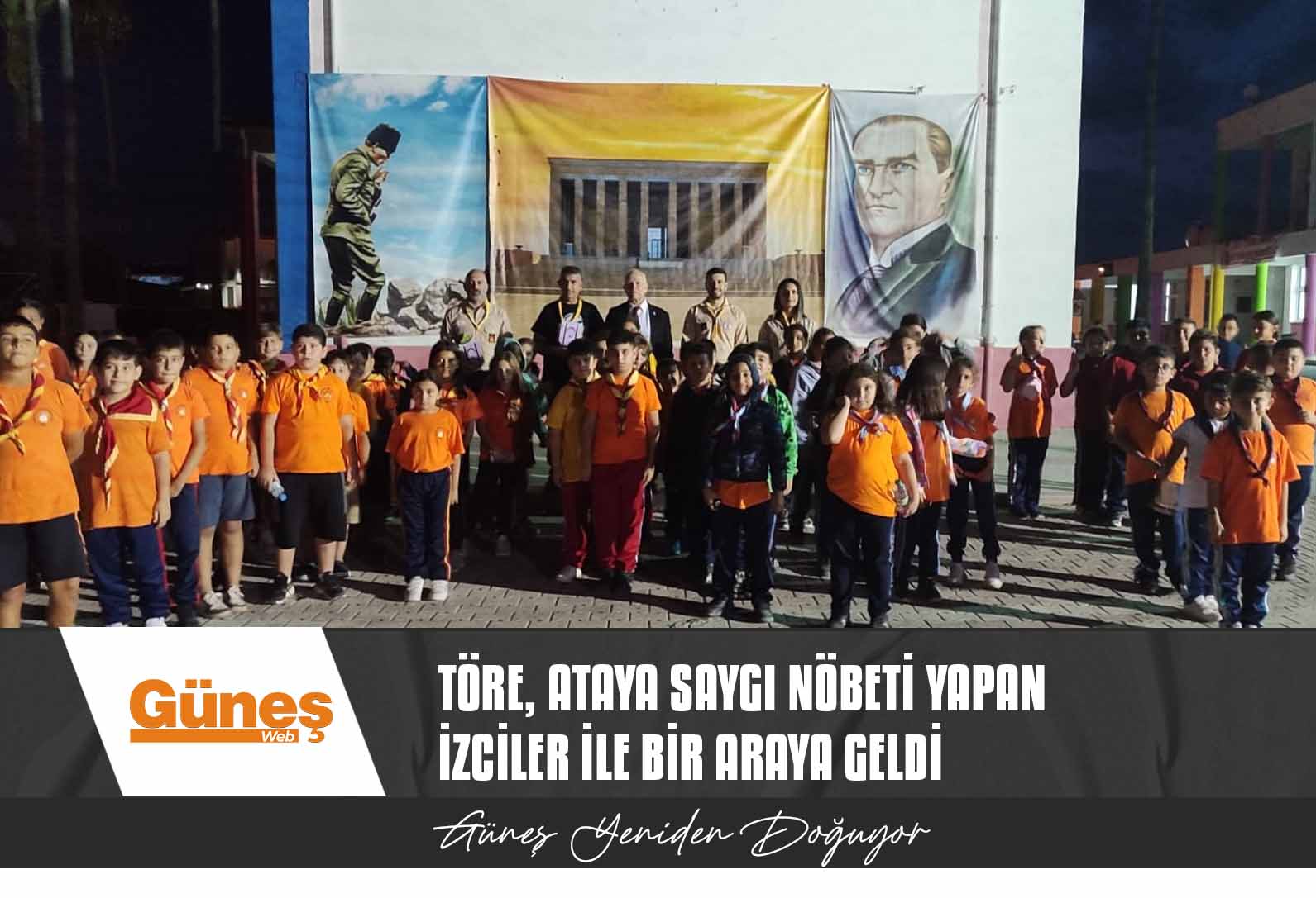 Töre, Ataya Saygı Nöbeti Yapan İzciler İle Bir Araya Geldi