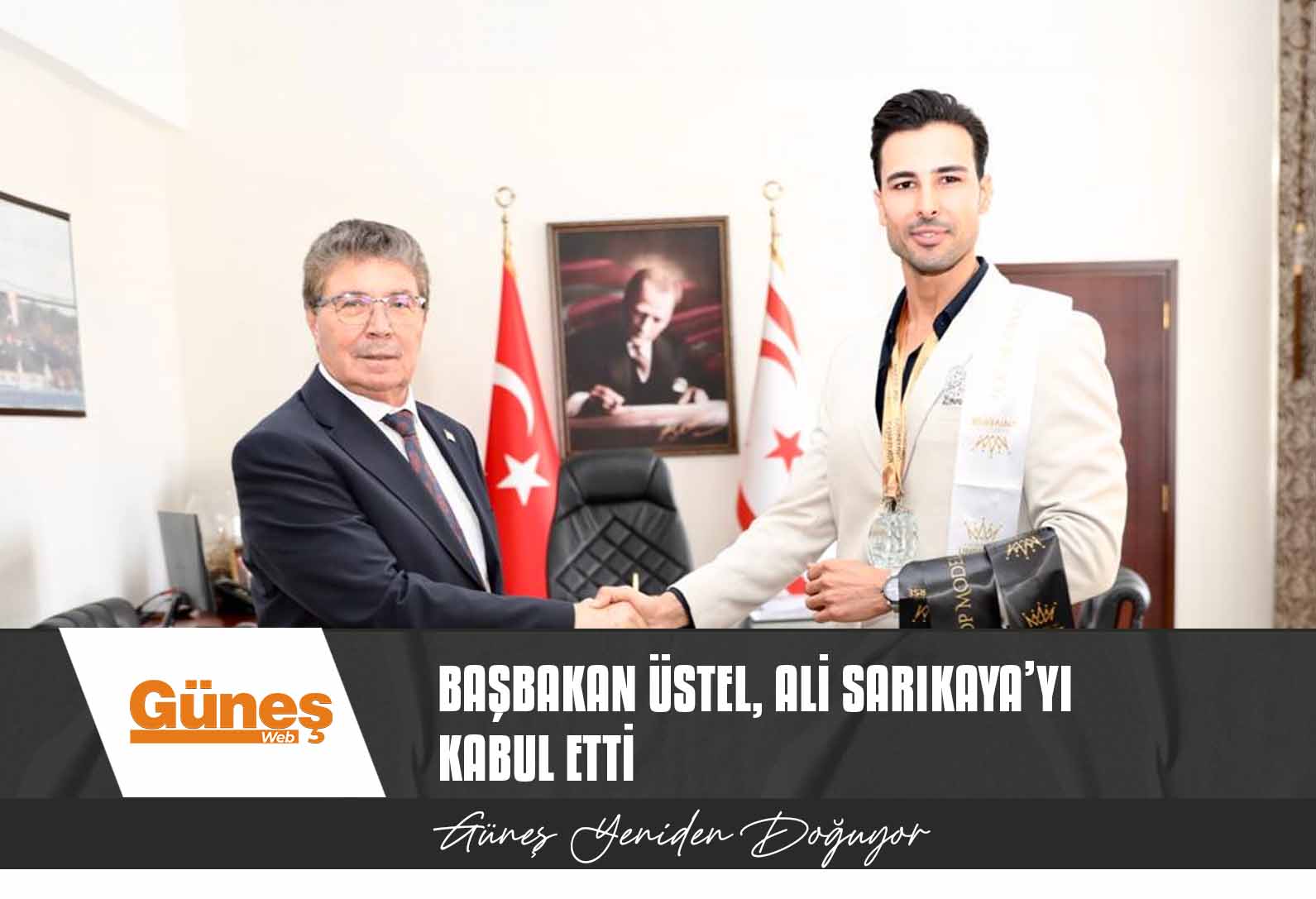 Başbakan Üstel, Ali Sarıkaya’yı Kabul Etti