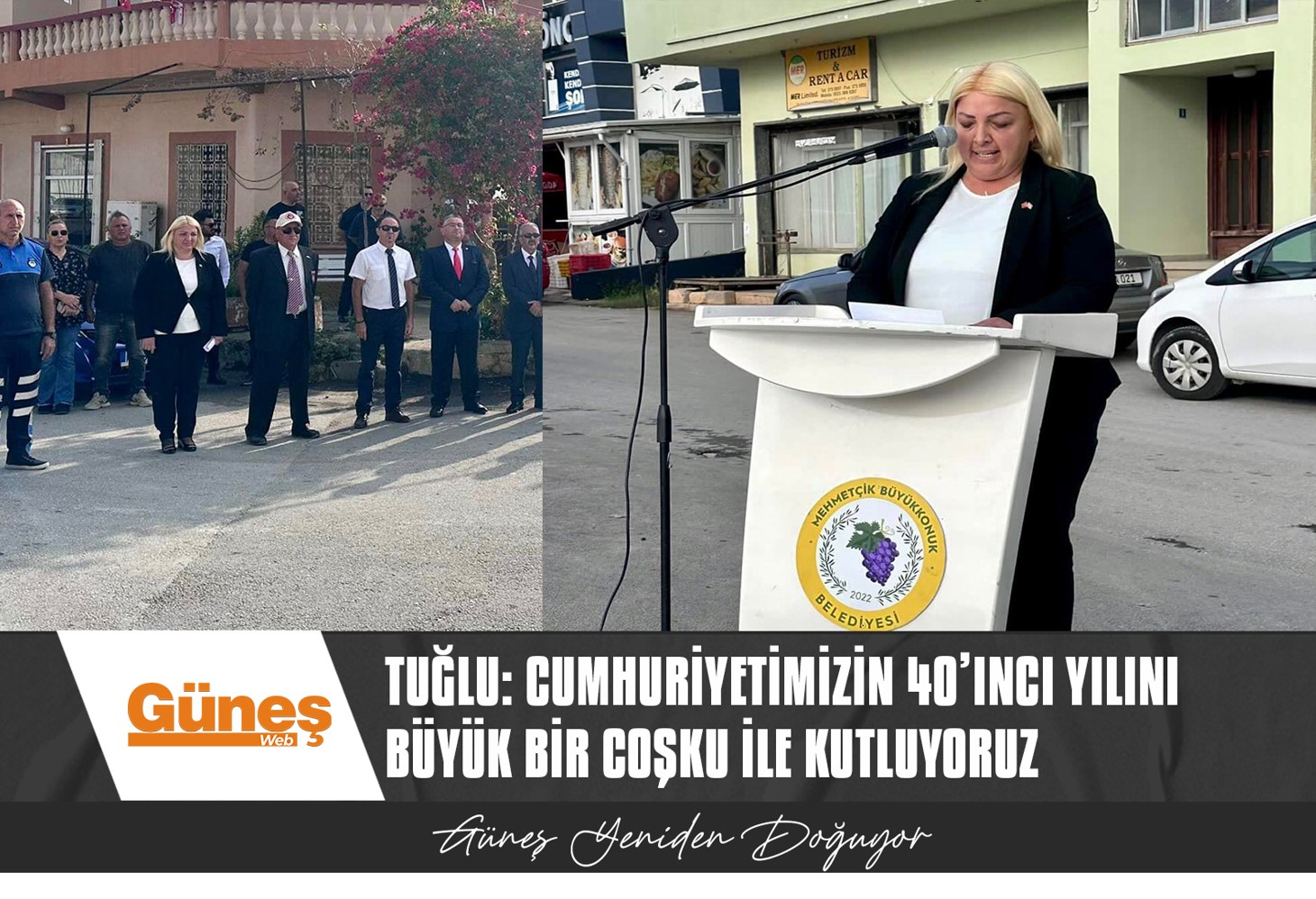 Cumhuriyetimizin 40’ıncı yılı Mehmetçik’te düzenlenen törenle kutlandı