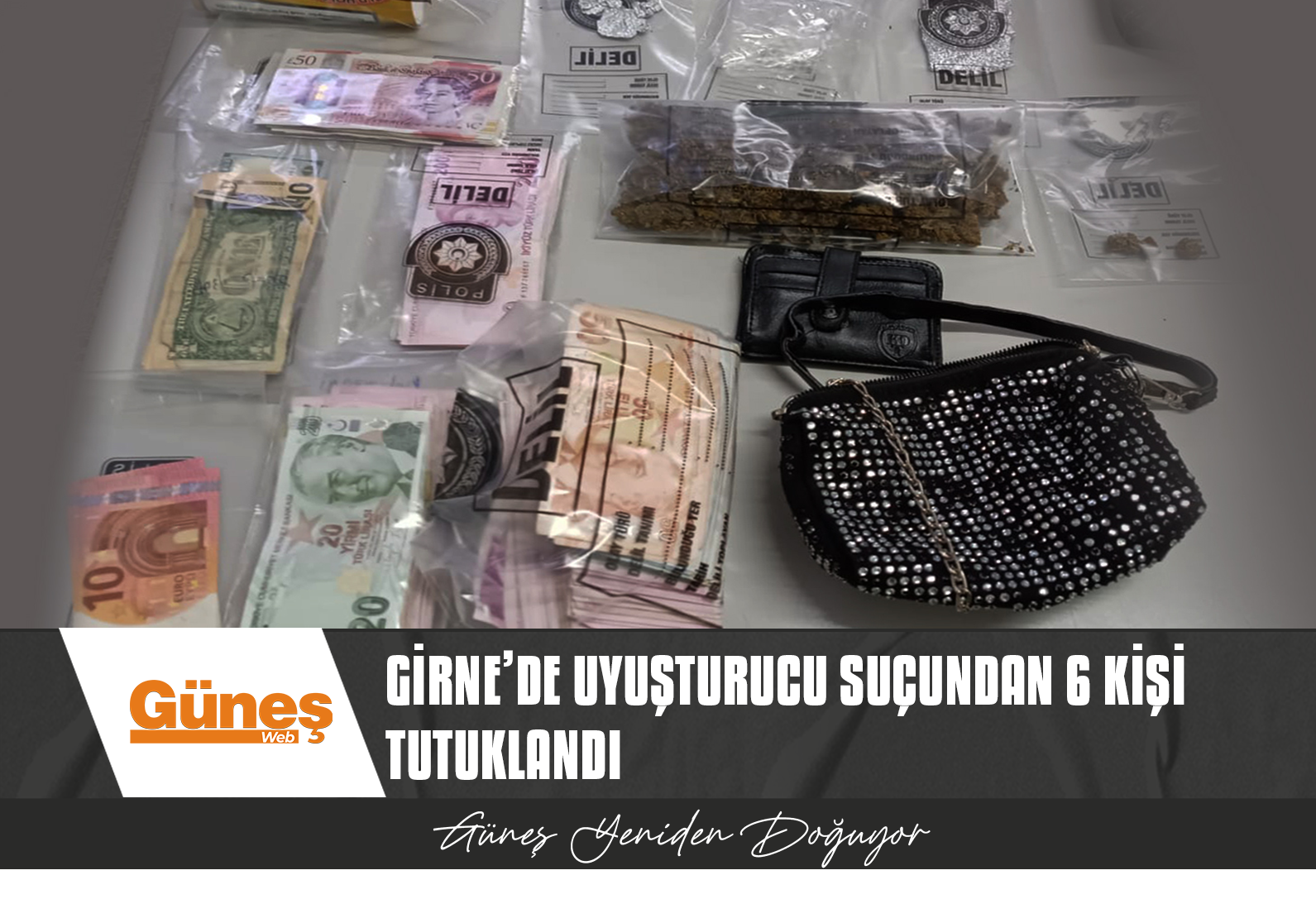Girne’de uyuşturucu suçundan 6 kişi tutuklandı