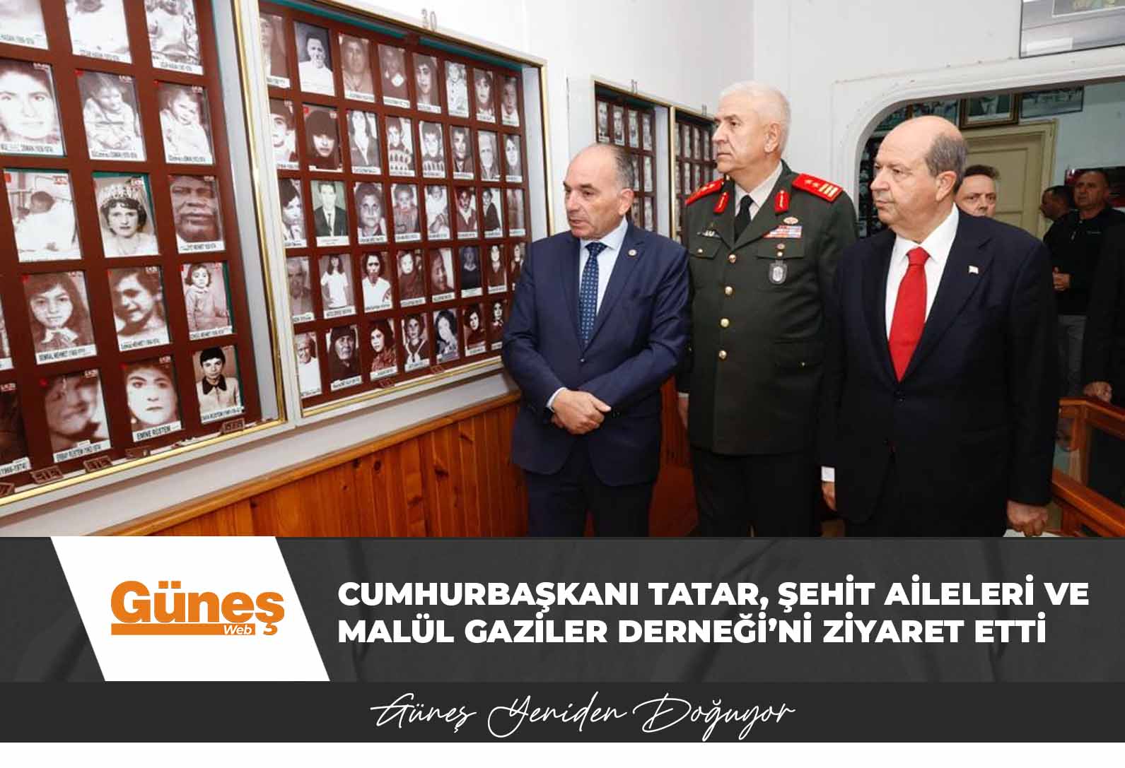 Cumhurbaşkanı Tatar, Şehit Aileleri ve Malül Gaziler Derneği’ni ziyaret etti