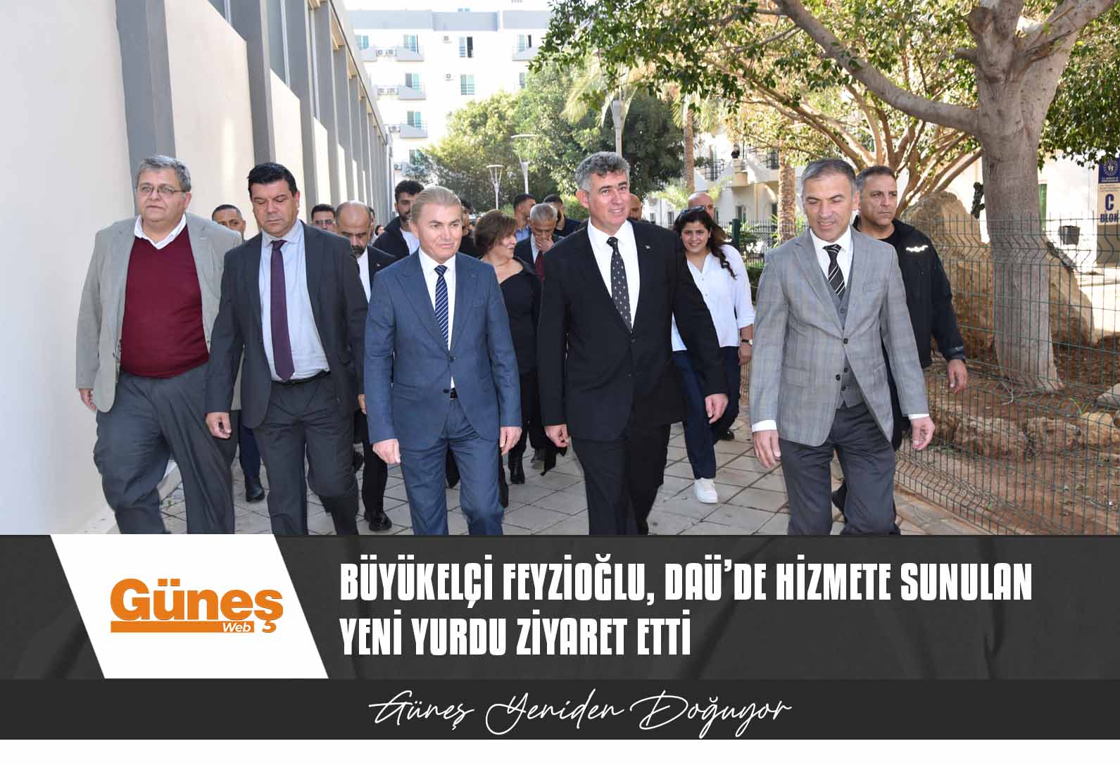 Büyükelçi Feyzioğlu, DAÜ’de hizmete sunulan yeni yurdu ziyaret etti