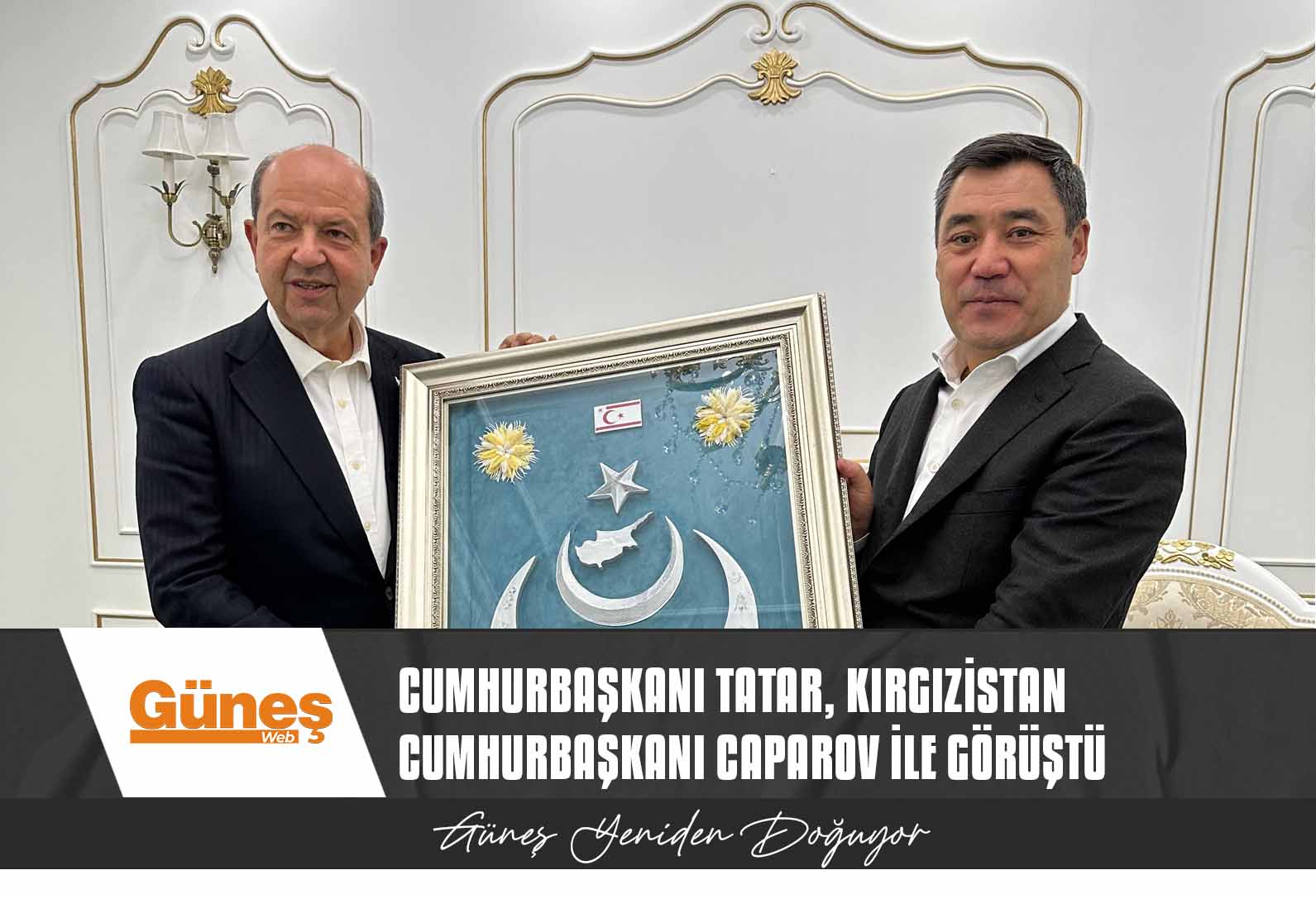 Cumhurbaşkanı Tatar, Kırgızistan Cumhurbaşkanı Caparov ile görüştü