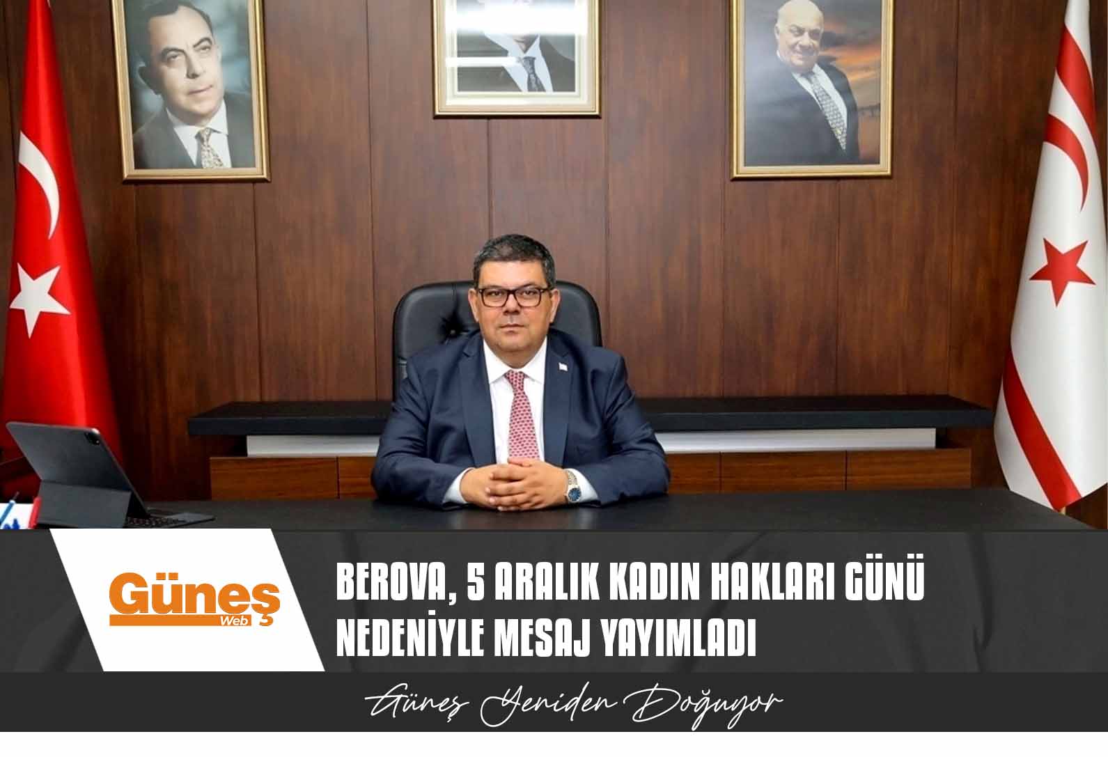 Berova, 5 Aralık Kadın Hakları Günü Nedeniyle Mesaj Yayımladı