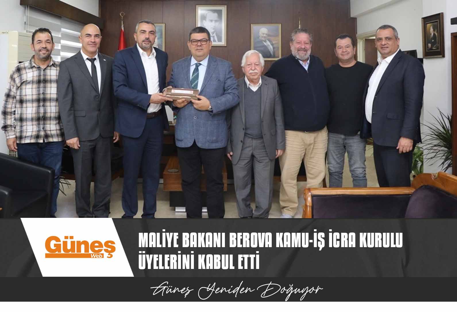 Maliye Bakanı Berova Kamu-İş İcra Kurulu üyelerini kabul etti