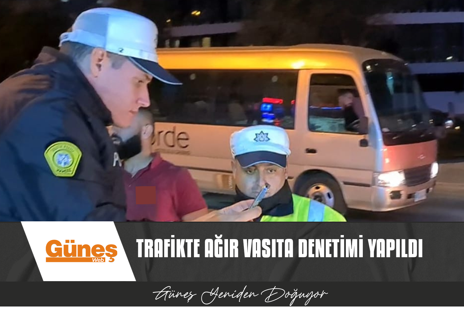 Trafikte ağır vasıta denetimi yapıldı