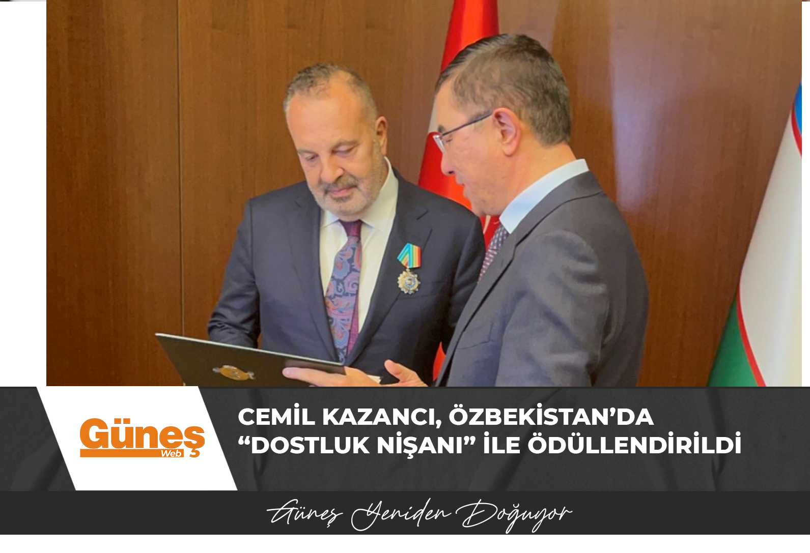Cemil Kazancı, Özbekistan’da “Dostluk Nişanı” ile Ödüllendirildi