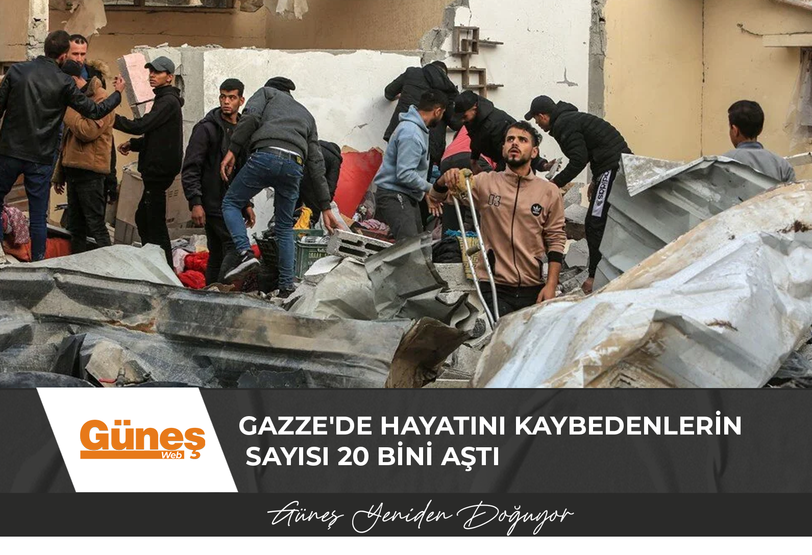 Gazze’de hayatını kaybedenlerin sayısı 20 bini aştı