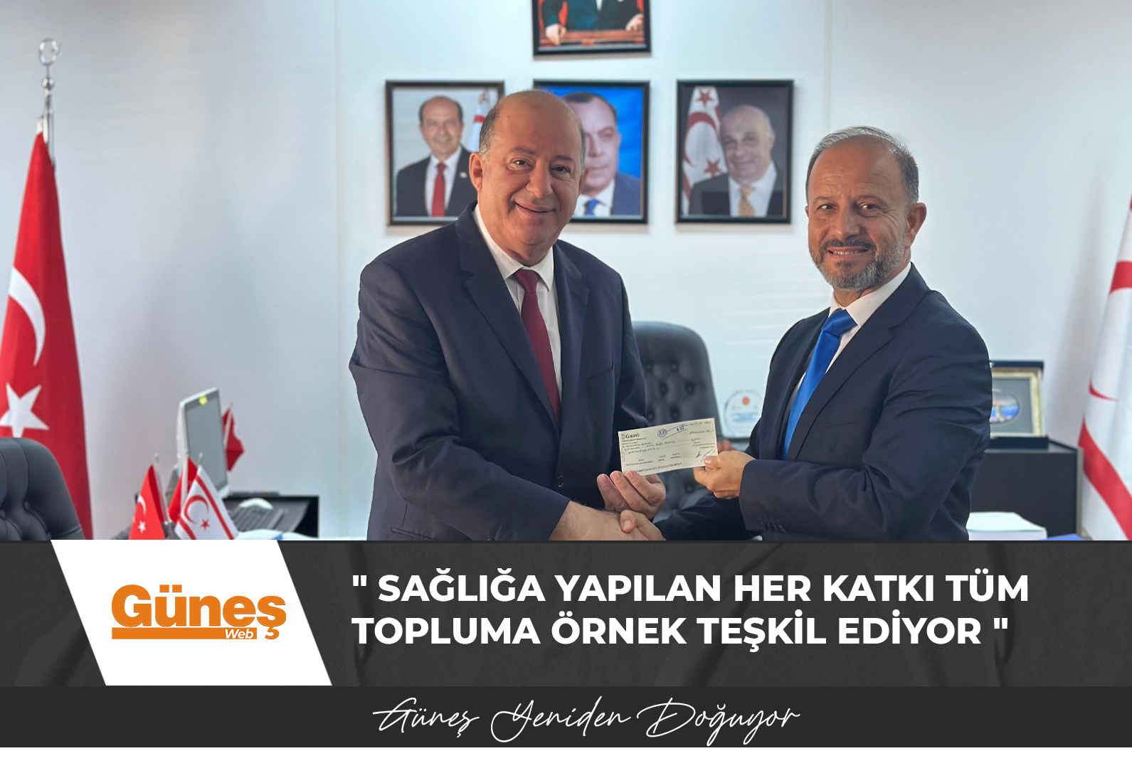 Dinçyürek:” Sağlığa yapılan her katkı tüm topluma örnek teşkil ediyor “