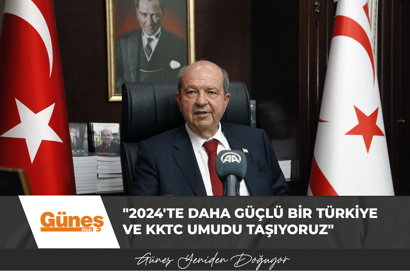 Cumhurbaşkanı Tatar: “2024’te daha güçlü bir Türkiye ve KKTC umudu taşıyoruz”