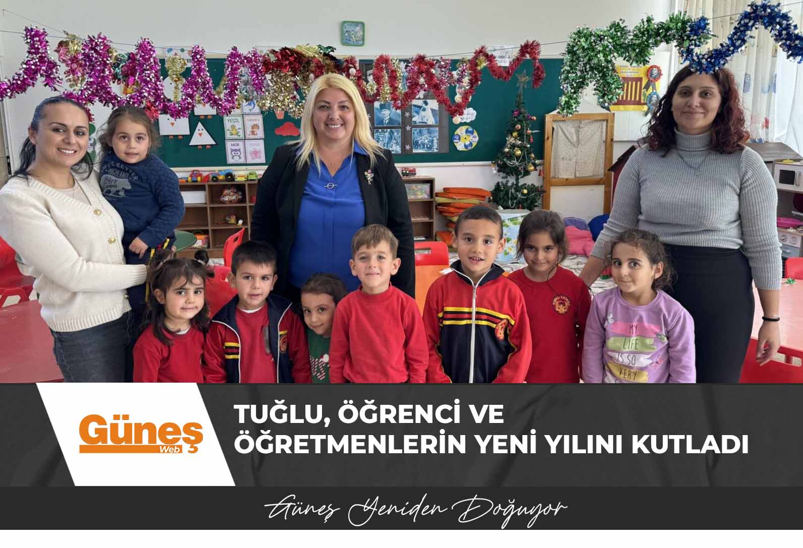 Tuğlu, bölge okullarını ziyaret ederek, öğrenci ve öğretmenlerin yeni yılını kutladı