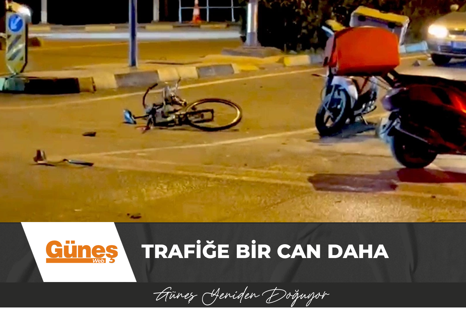 Alkollü ve ehliyetsiz şahıs bisikletliye çarptı!