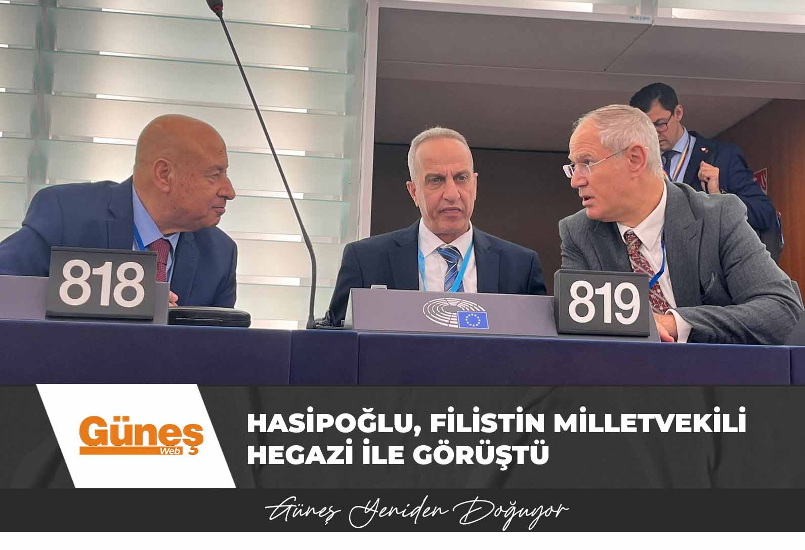 Hasipoğlu, Filistin Milletvekili Muhammed Hegazi ile görüştü