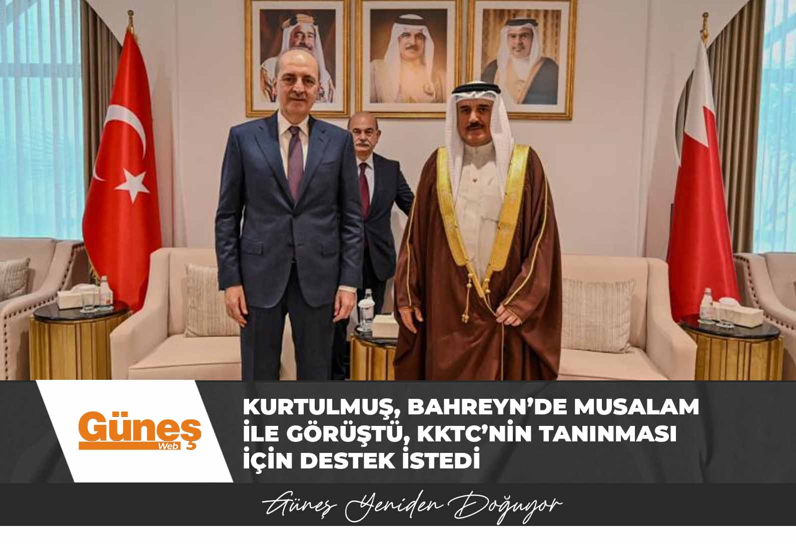 TBMM Başkanı Kurtulmuş, Bahreyn’de Temsilciler Meclisi Başkanı Al Musalam ile görüştü, KKTC’nin tanınması için destek istedi