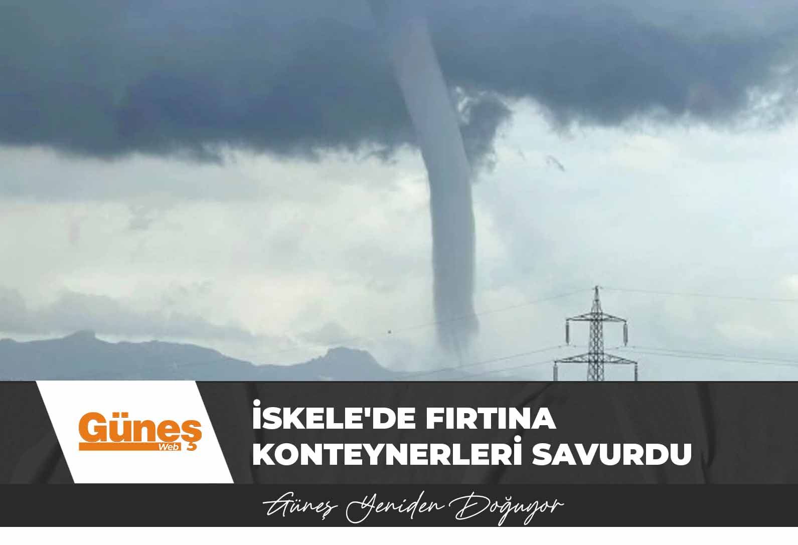 Şantiyede işçilerin kaldığı iki konteyner fırtınanın etkisiyle sökülerek, savuruldu… 4 yaralı