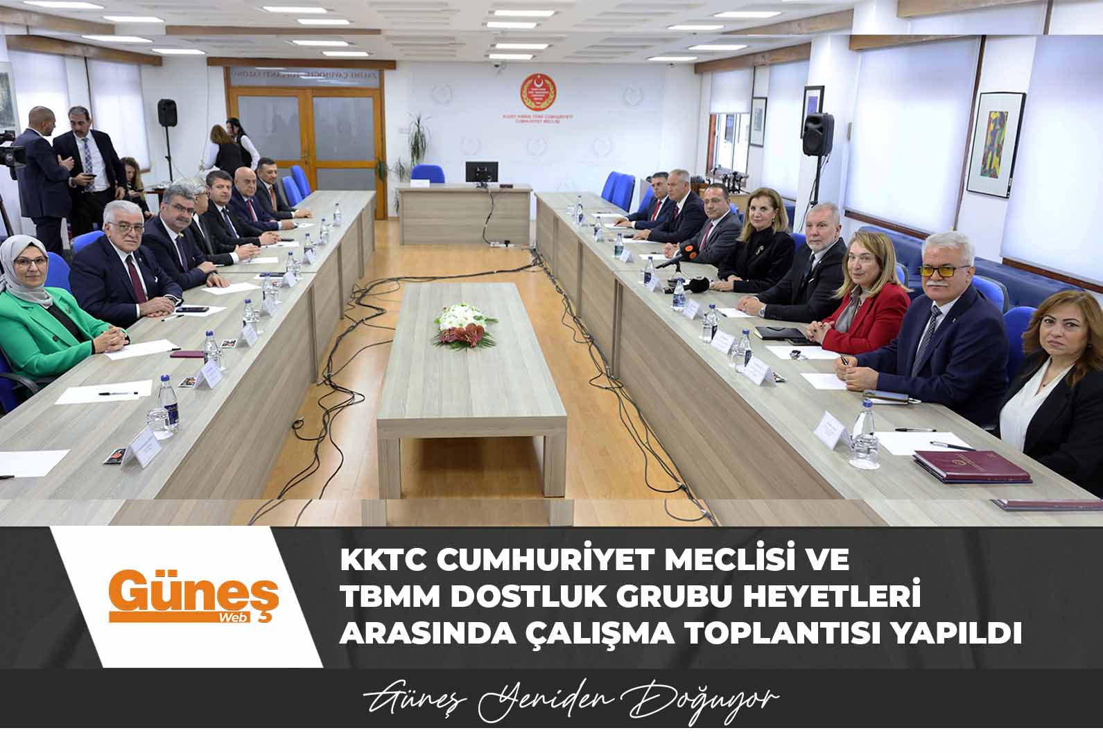 KKTC Cumhuriyet Meclisi ve TBMM Dostluk Grubu heyetleri arasında çalışma toplantısı yapıldı