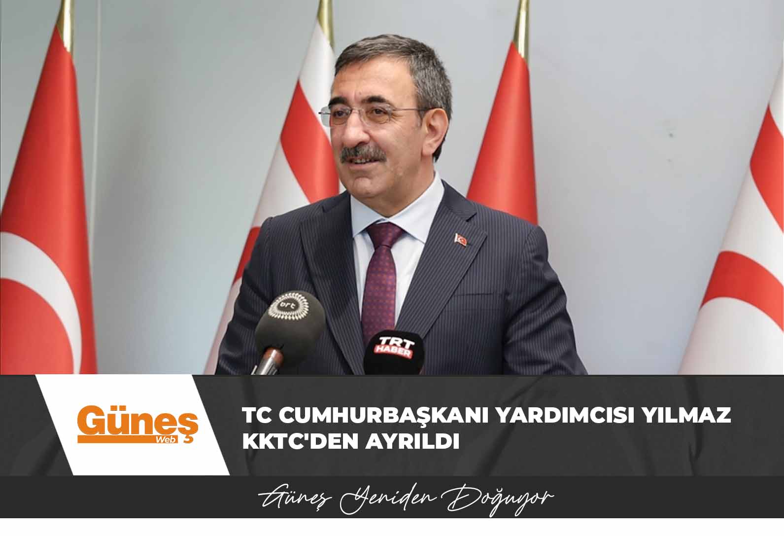 TC Cumhurbaşkanı Yardımcısı Yılmaz KKTC’den ayrıldı