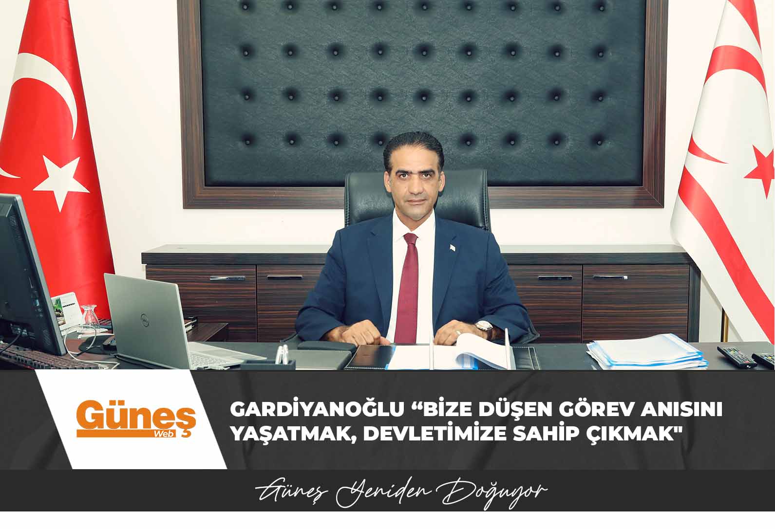 Gardiyanoğlu Denktaş’ı andı: “Bize düşen görev anısını yaşatmak, devletimize sahip çıkmak”