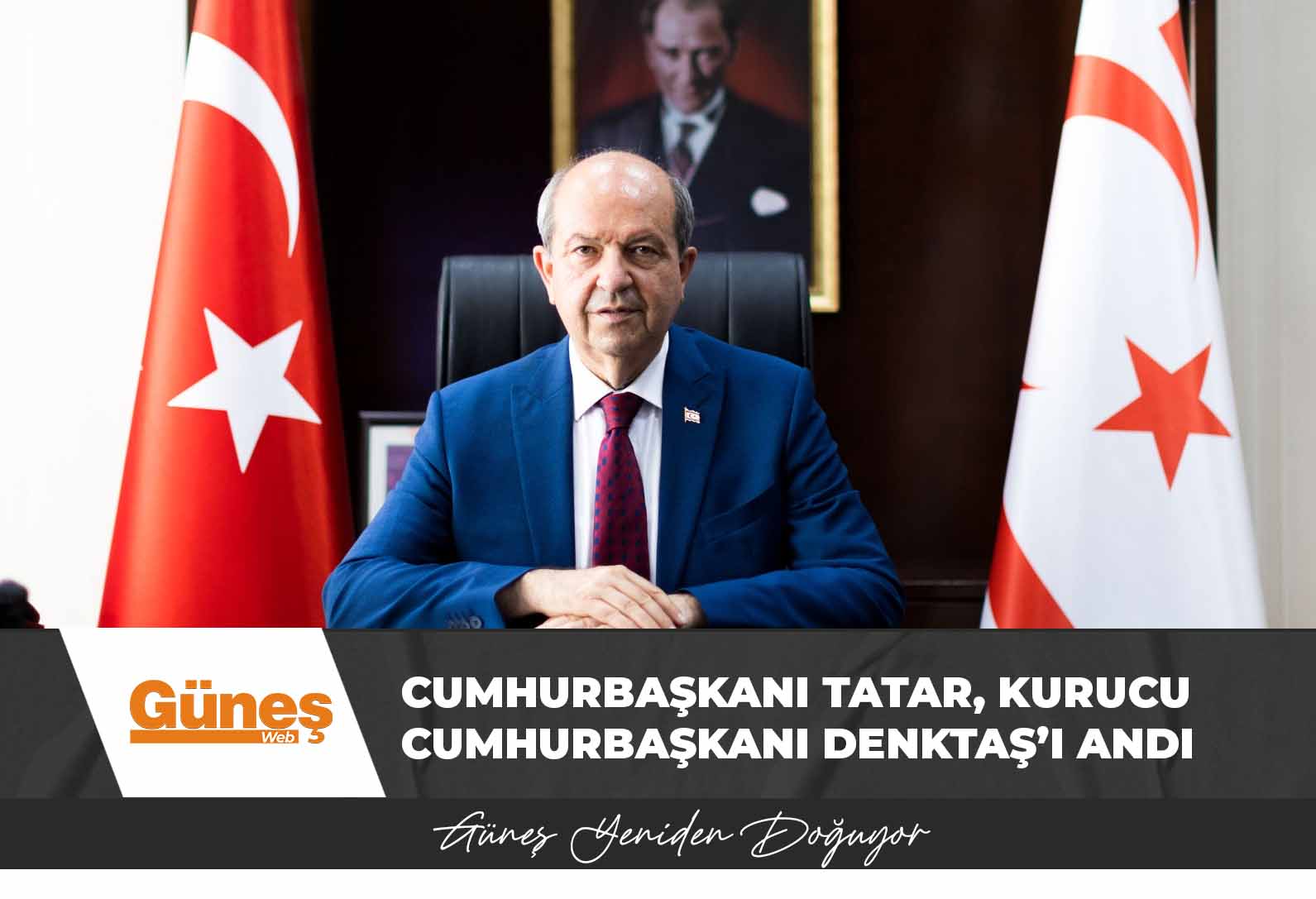 Cumhurbaşkanı Tatar, Kurucu Cumhurbaşkanı Denktaş’ı andı