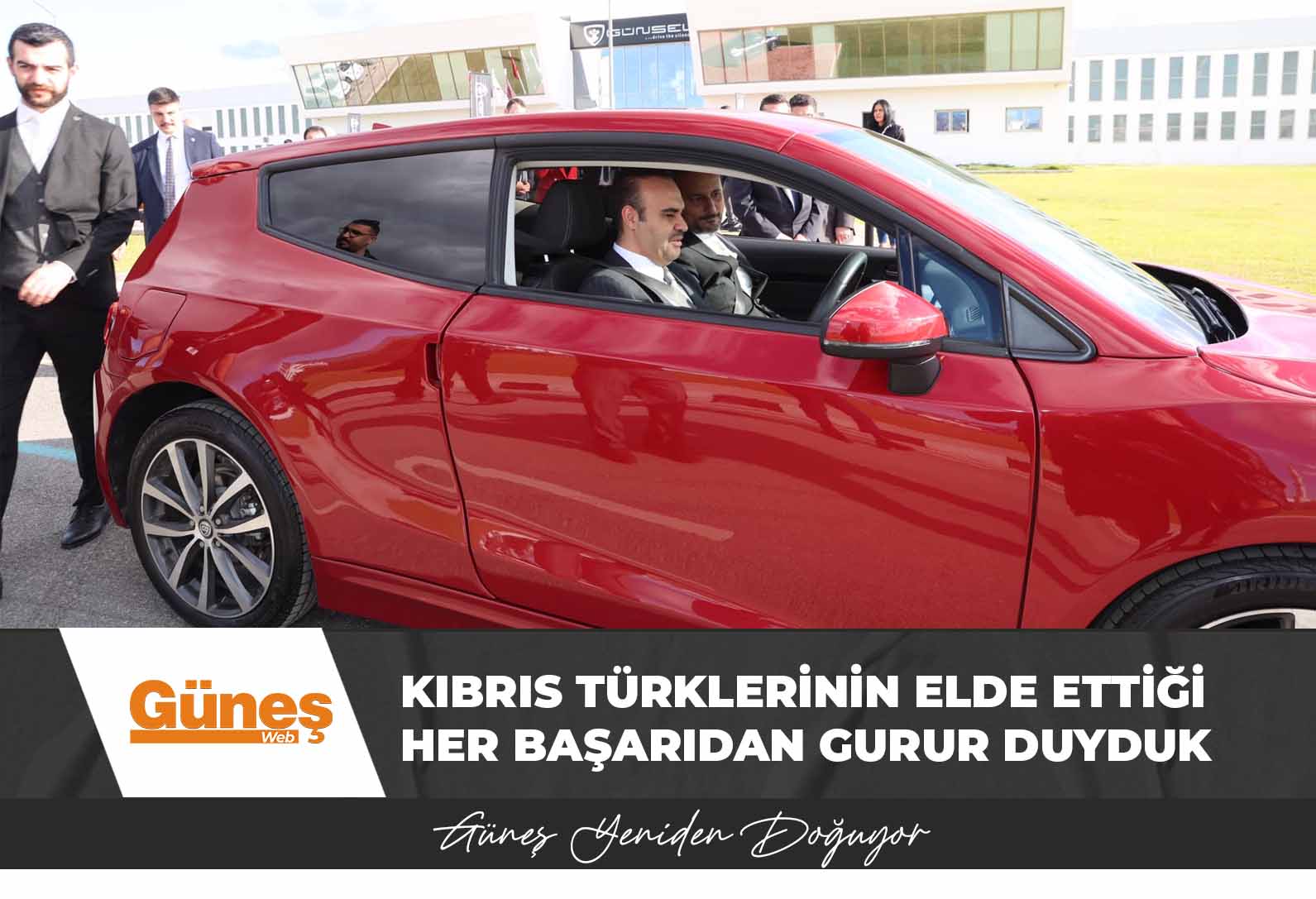 TC Sanayi ve Teknoloji Bakanı Kacır, KKTC’nin yerli ve milli otomobili GÜNSEL’i ziyaret etti