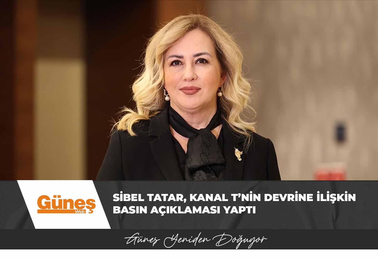 Sibel Tatar, Kanal T’nin, Kıbrıs Bağımsız Medya Grubu’na devrine ilişkin basın açıklaması yaptı