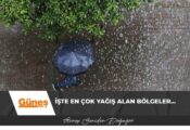 En çok yağış Esentepe bölgesine düştü