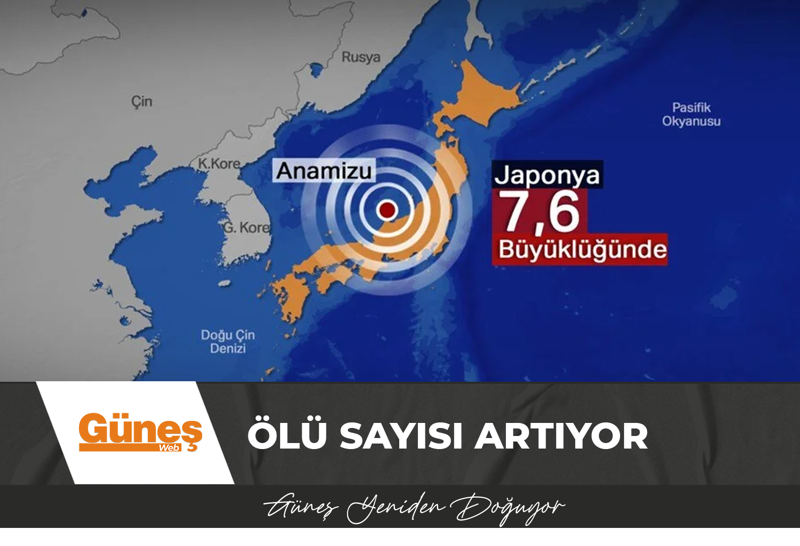 Japonya’da 7,6 büyüklüğünde deprem: Ölü sayısı artıyor