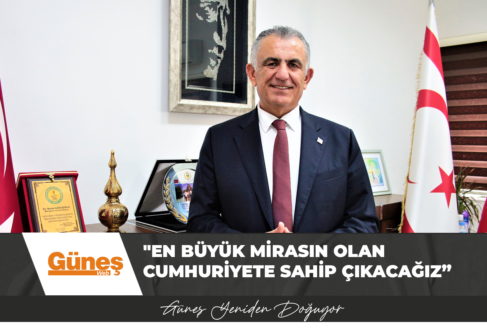 Çavuşoğlu’ndan Denktaş’ın 12’nci ölüm yıl dönümü mesajı: “En büyük mirasın olan Cumhuriyete sahip çıkacağız”