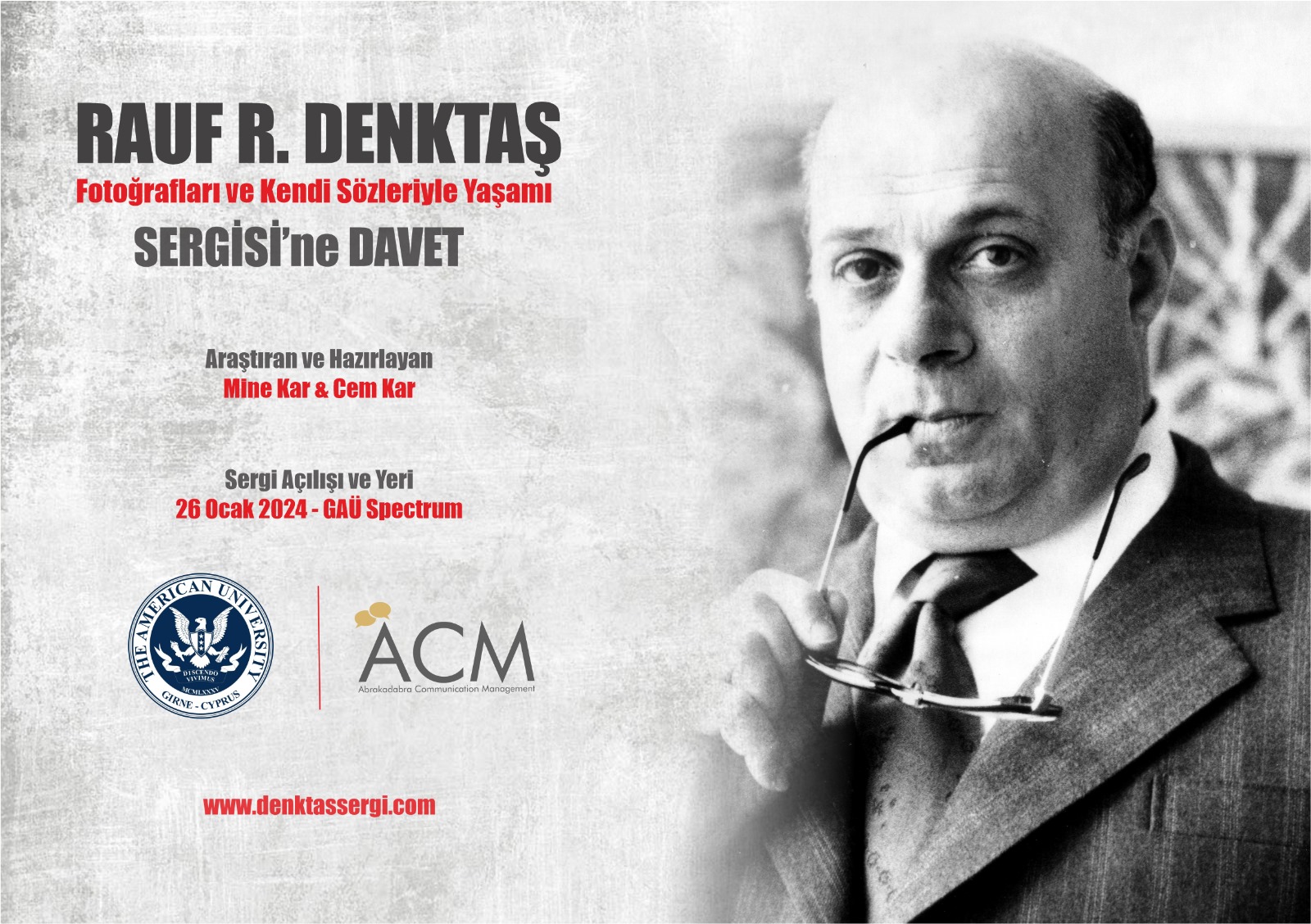 “Denktaş” sergisi GAÜ’de açılıyor