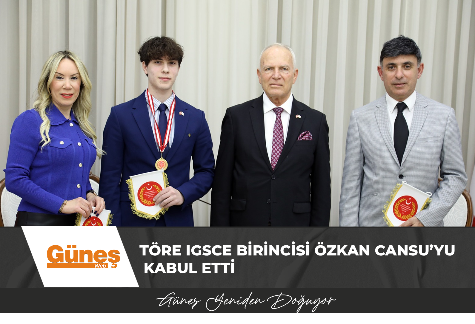 Töre IGSCE Birincisi Özkan Cansu’yu Kabul Etti