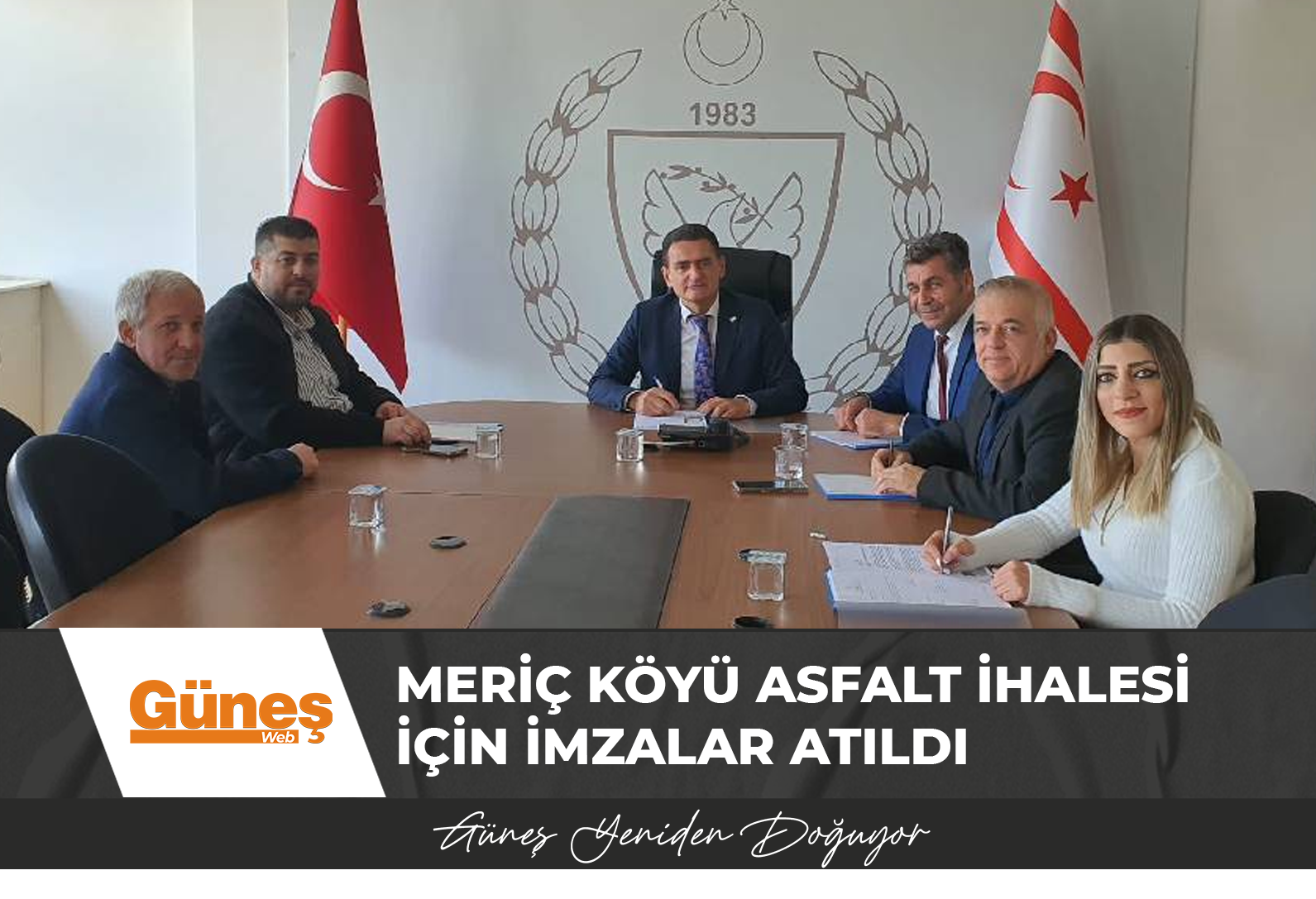 Meriç Köyü Asfalt İhalesi için imzalar atıldı