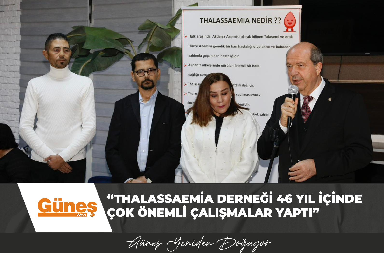 Cumhurbaşkanı Tatar, Thalassaemia Derneği’nin 46’ncı kuruluş yıl dönümü resepsiyonuna katıldı