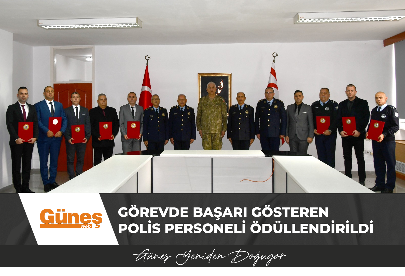 Görevde başarı gösteren polis personeli ödüllendirildi