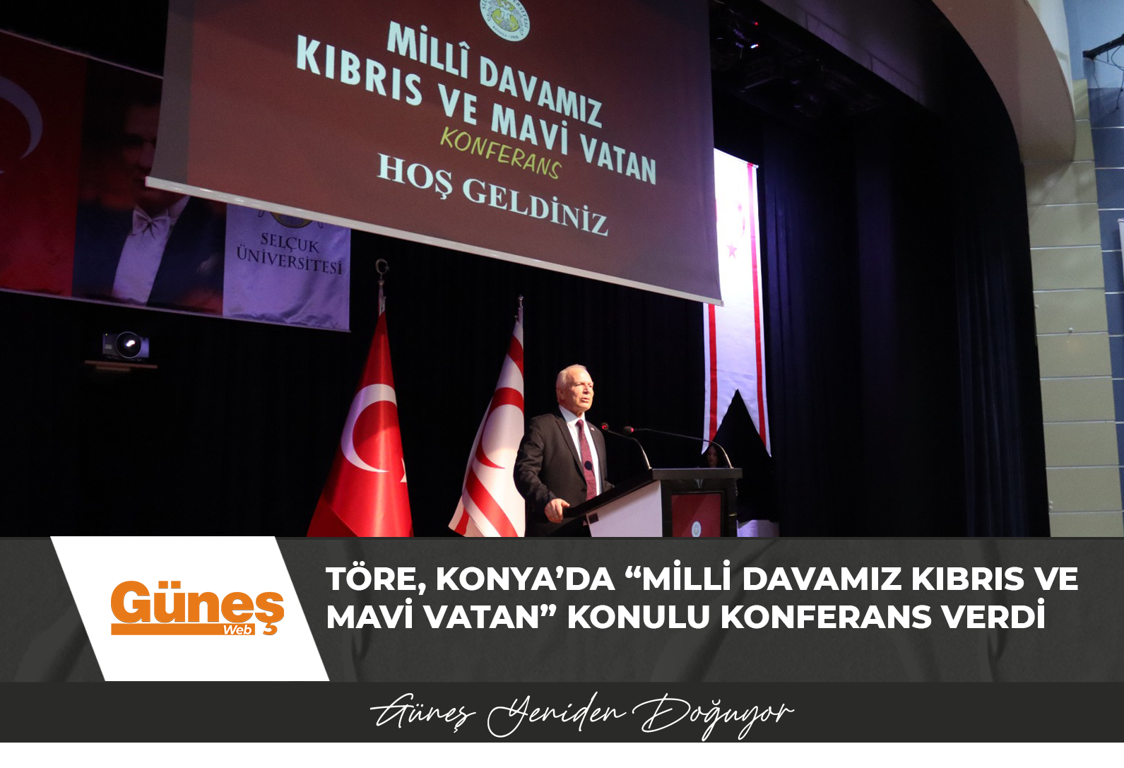 Töre, Konya’da “Milli Davamız Kıbrıs ve Mavi Vatan” konulu konferans verdi