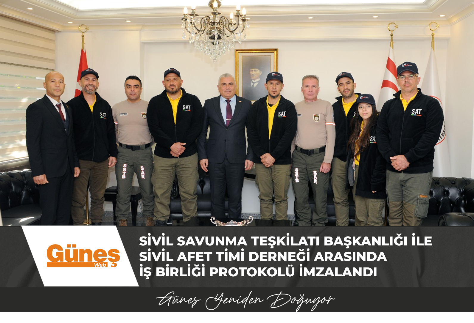 Sivil Savunma Teşkilatı Başkanlığı İle Sivil Afet Timi Derneği Arasında İş Birliği Protokolü İmzalandı