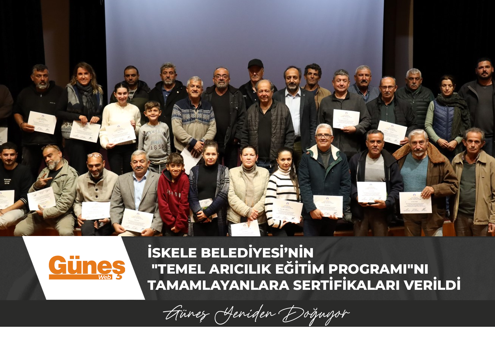 İskele Belediyesi’nin “Temel Arıcılık Eğitim Programı”nı tamamlayanlara sertifikaları verildi