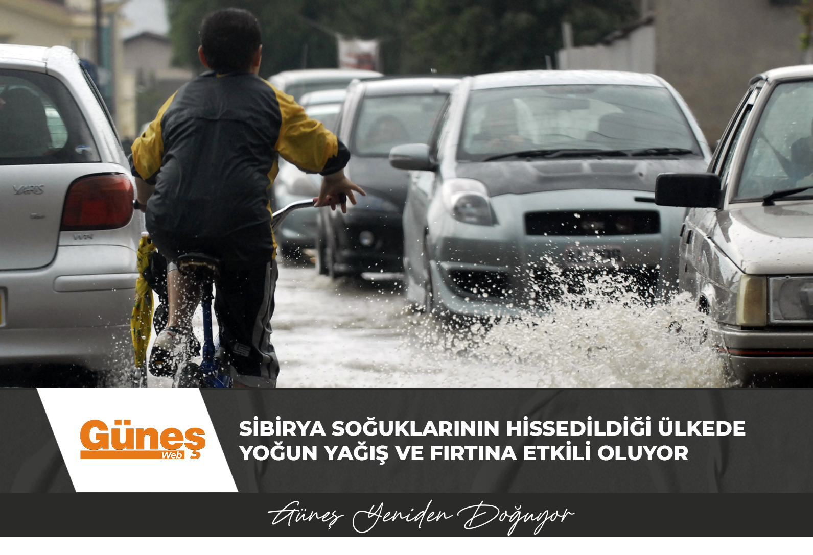 Sibirya soğuklarının hissedildiği ülkede yoğun yağış ve fırtına etkili oluyor