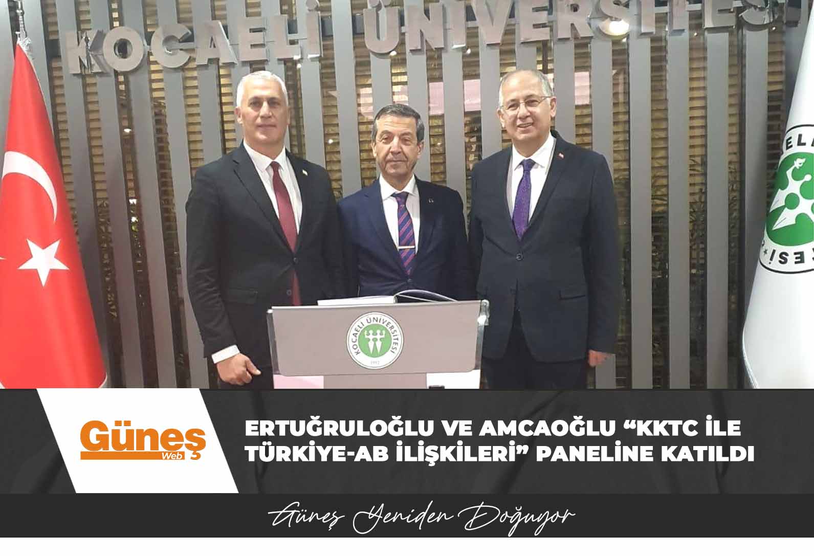 Ertuğruloğlu ve Amcaoğlu “KKTC ile Türkiye-AB İlişkileri” paneline katıldı