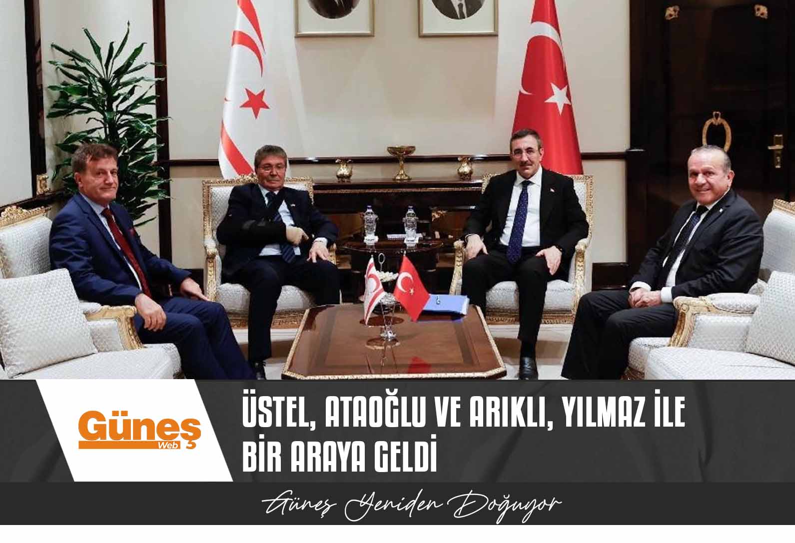 Üstel, Ataoğlu ve Arıklı, Yılmaz ile bir araya geldi