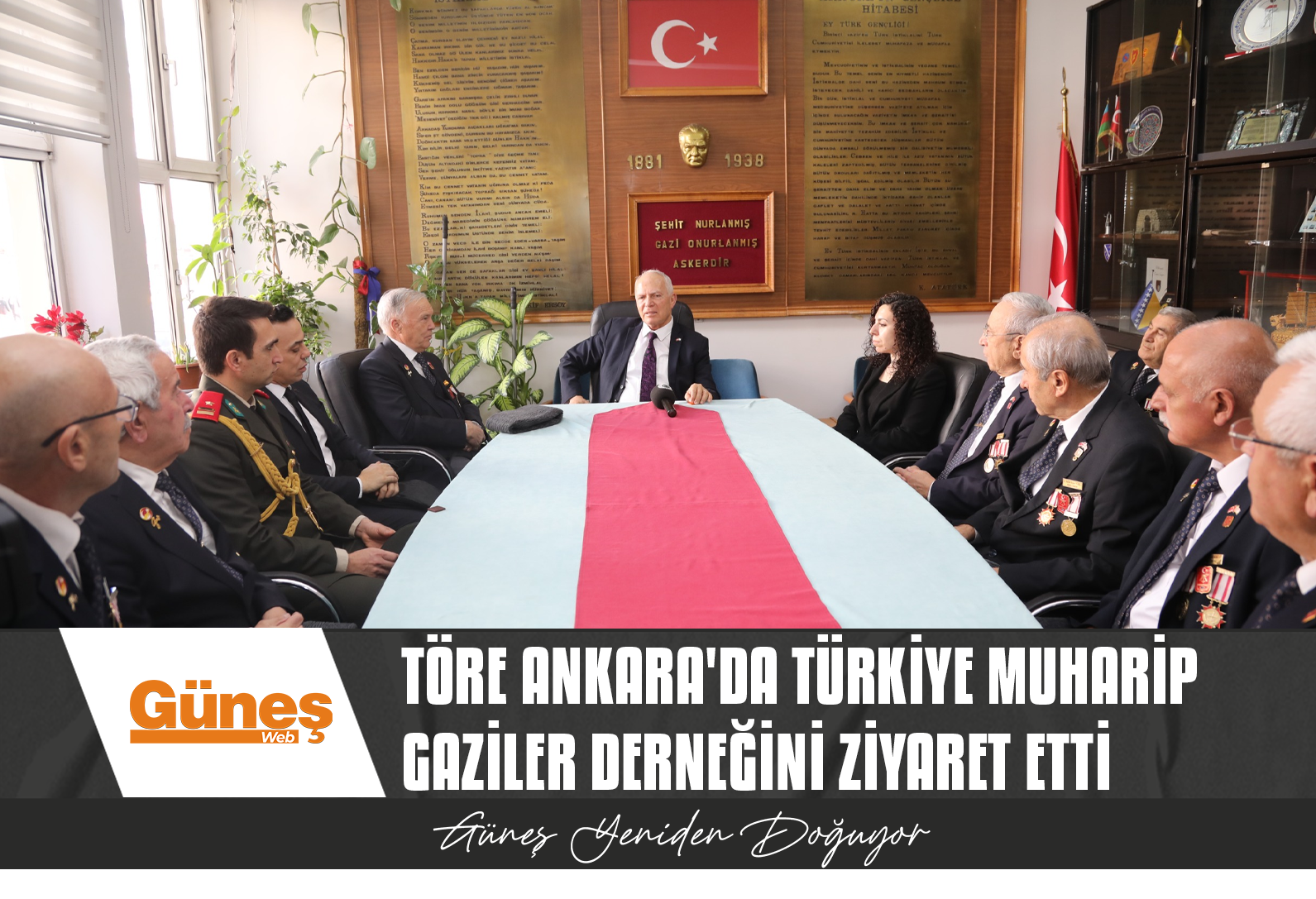 Meclis Başkanı Töre Ankara’da Türkiye Muharip Gaziler Derneğini ziyaret etti