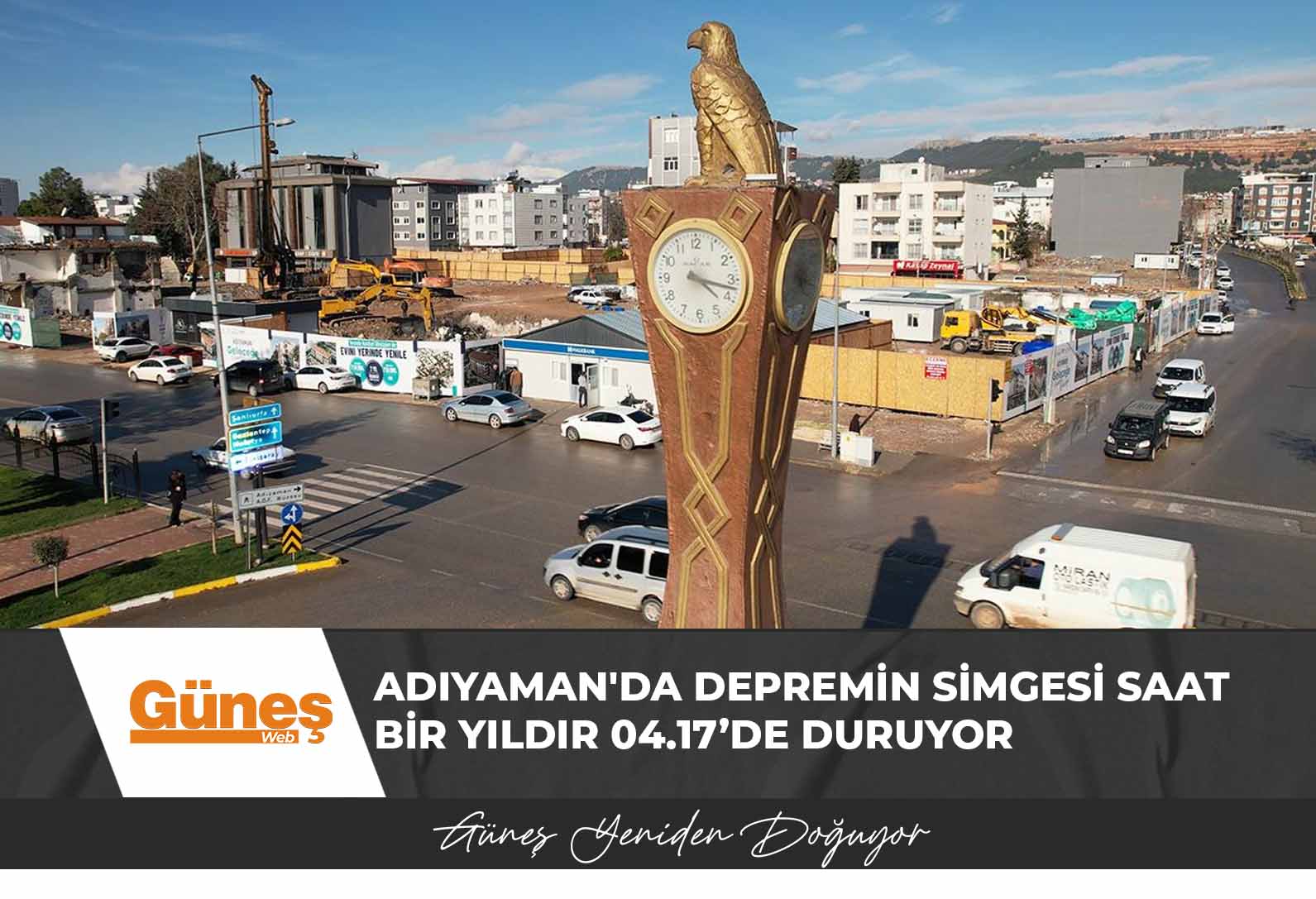 Adıyaman’da depremin simgesi saat bir yıldır 04.17’de duruyor