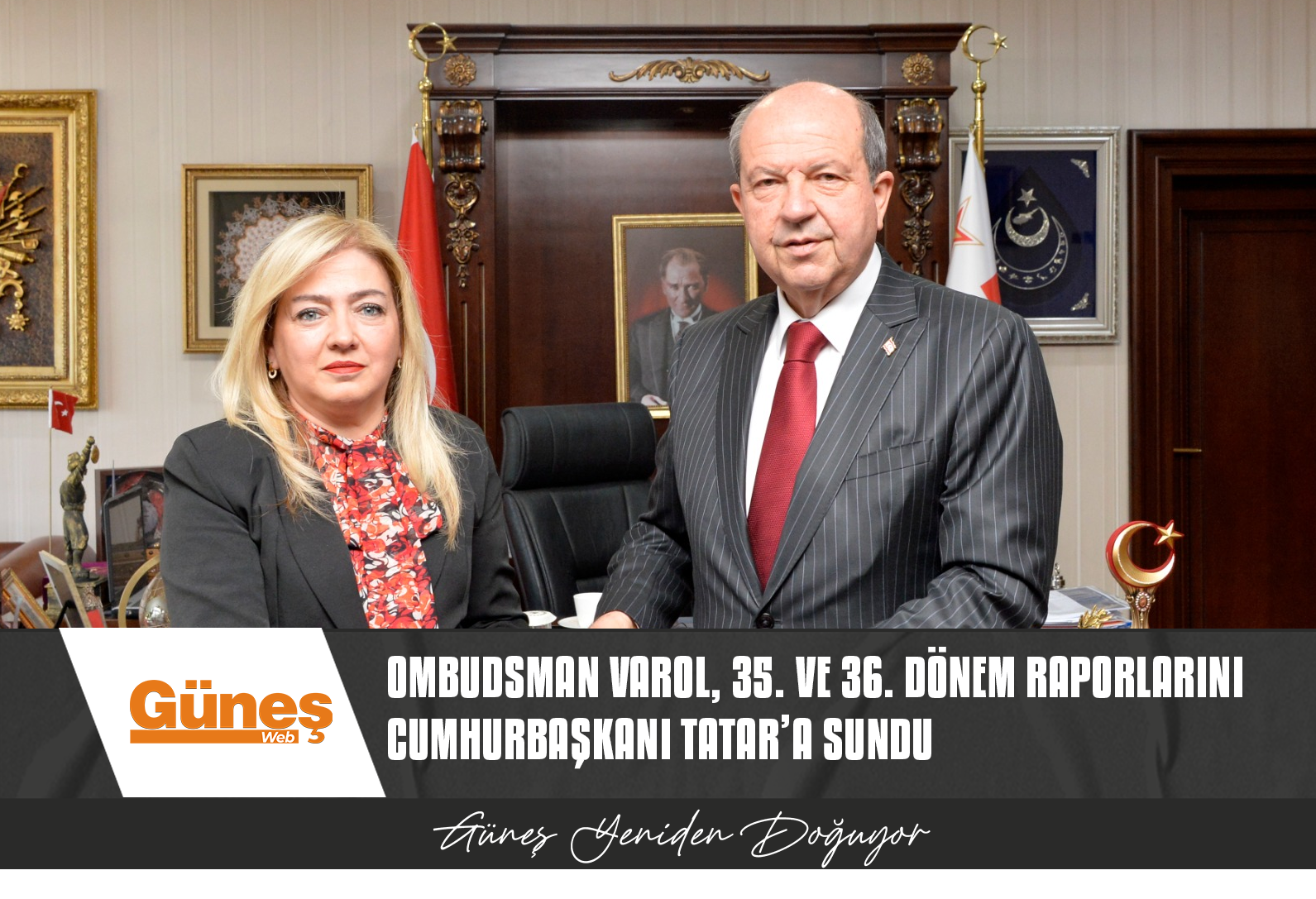 Ombudsman İlkan Varol, 35. ve 36. Dönem Raporlarını Cumhurbaşkanı Tatar’a sundu