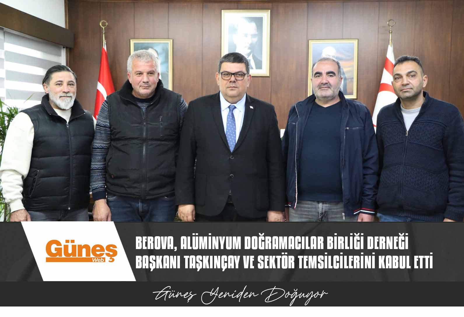 Maliye Bakanı Berova, Alüminyum Doğramacılar Birliği Derneği Başkanı Taşkınçay Ve Sektör Temsilcilerini Kabul Etti